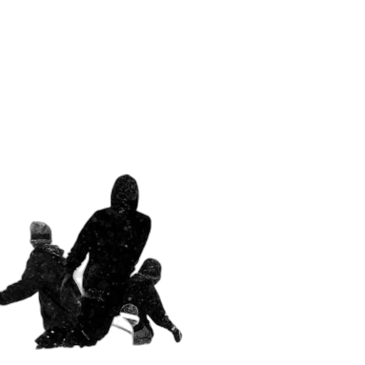 jacket, mask, staff, creature transparent PNG cut-out