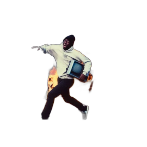 jacket, staff, pixel art, fire transparent PNG cut-out