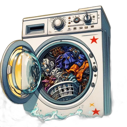 robot, comic book art, concept art, pixel art transparent PNG cut-out
