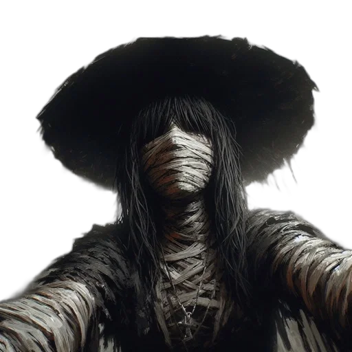 mask, hair, face, hat transparent PNG cut-out