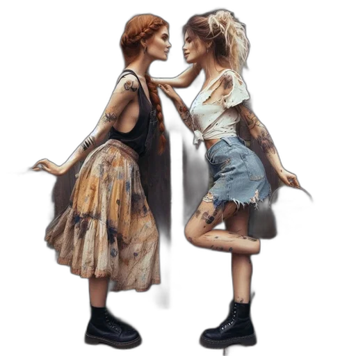 dress, concept art, oil painting, photorealistic transparent PNG cut-out