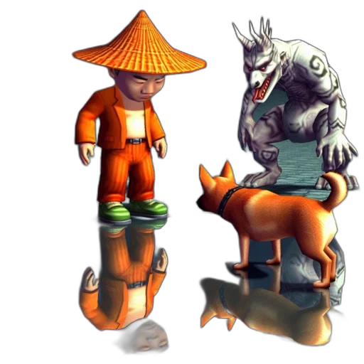 concept art, fantasy art, pixel art, 3d render transparent PNG cut-out