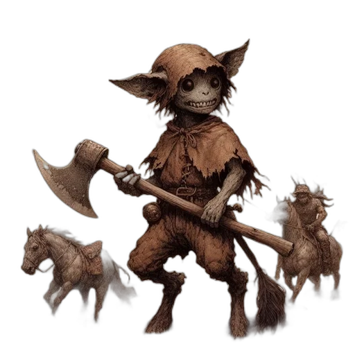 staff, creature, animal, mask transparent PNG cut-out