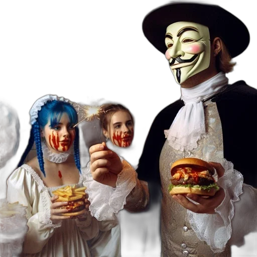 mask, food, face, concept art transparent PNG cut-out