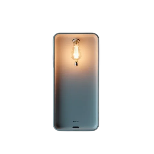 3d render, back, nokia, smartphone transparent PNG cut-out
