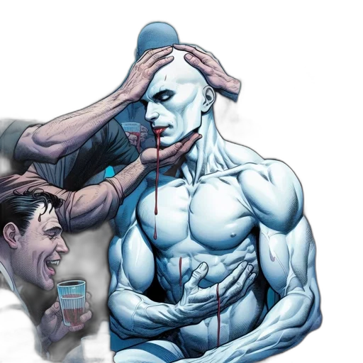 mask, face, comic book art, concept art transparent PNG cut-out