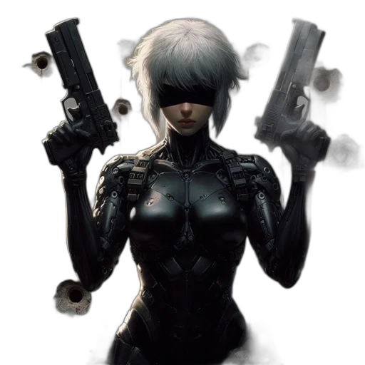 weapon, robot, comic book art, concept art transparent PNG cut-out