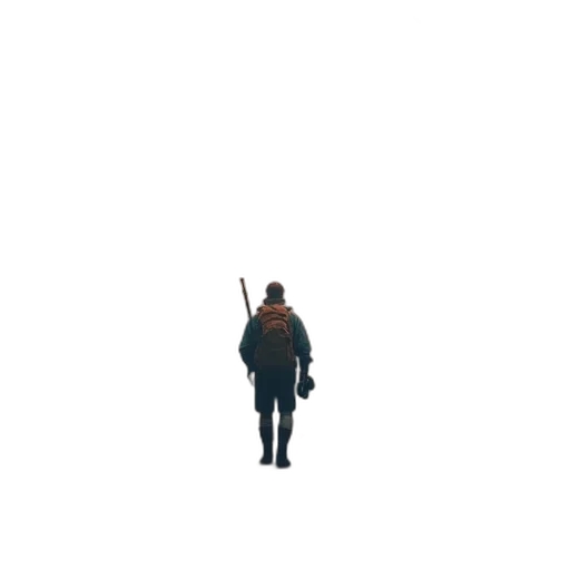 jacket, weapon, staff, robot transparent PNG cut-out