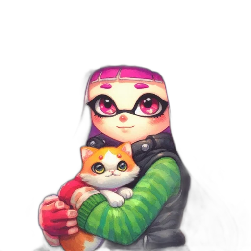 animal, weapon, watercolor, pixel art transparent PNG cut-out