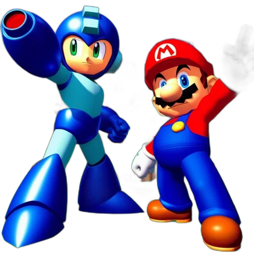 robot, 3d render, concept art, pixel art transparent PNG cut-out