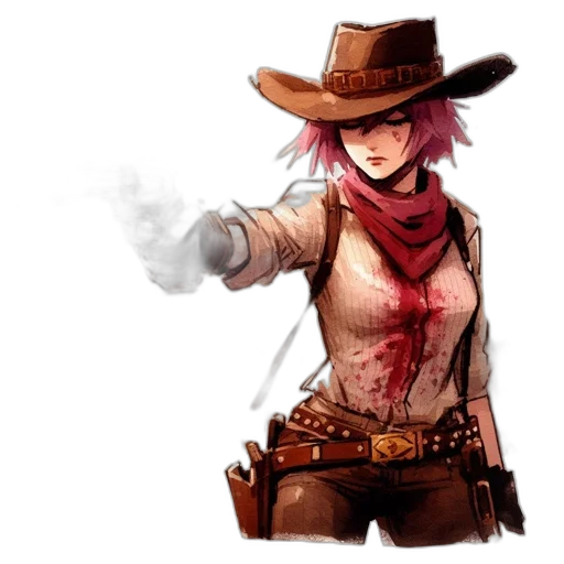 staff, weapon, hat, jacket transparent PNG cut-out