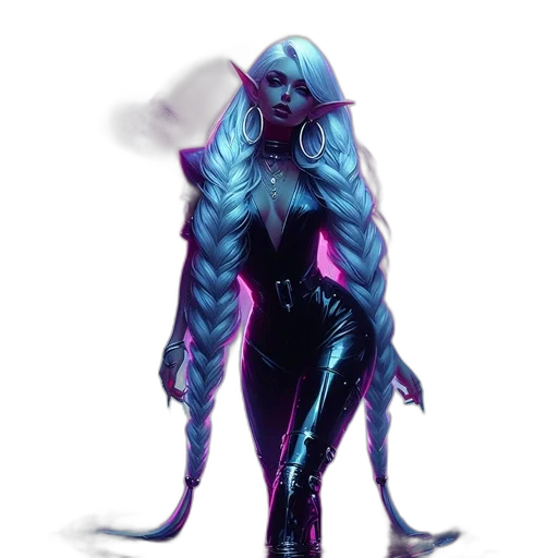 creature, concept art, fantasy art, cyberpunk transparent PNG cut-out