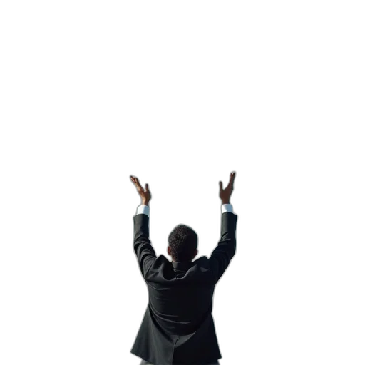 jacket, staff, robot, umbrella transparent PNG cut-out