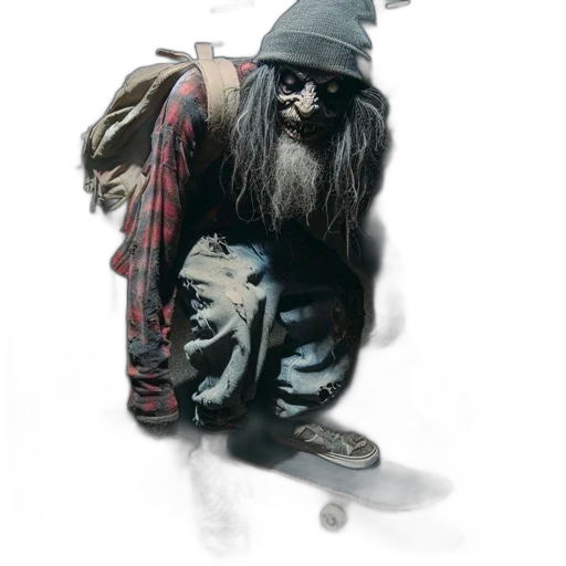 jacket, creature, hat, mask transparent PNG cut-out