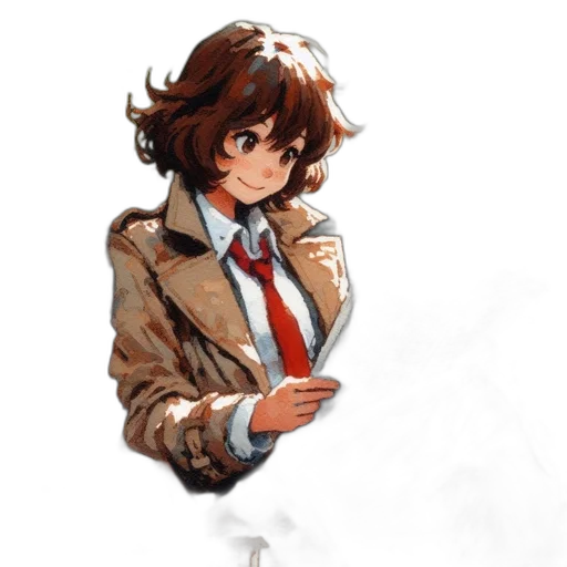 jacket, staff, dress, face transparent PNG cut-out