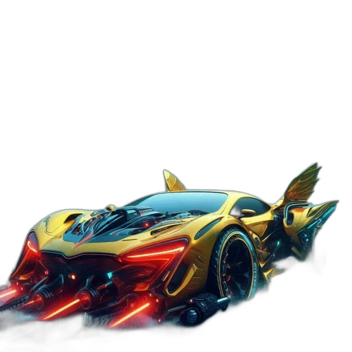 car, weapon, dragon, concept art transparent PNG cut-out
