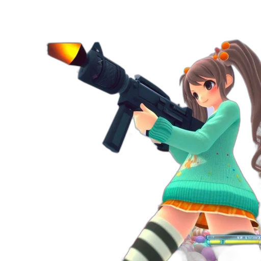 weapon, staff, 3d render, concept art transparent PNG cut-out
