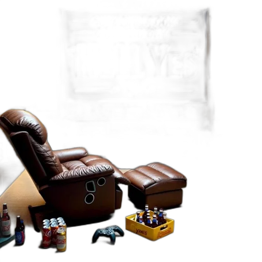 furniture, robot, 3d render, concept art transparent PNG cut-out