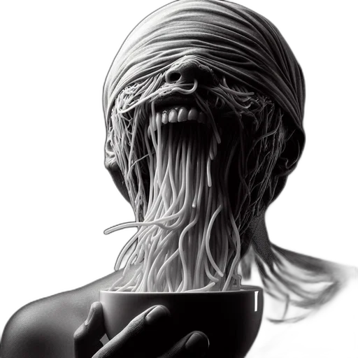 mask, face, hair, creature transparent PNG cut-out