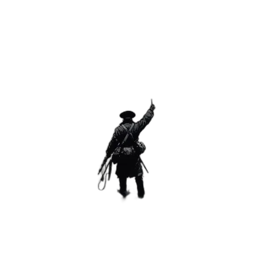 hat, staff, weapon, jacket transparent PNG cut-out
