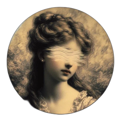 face, mask, hair, dress transparent PNG cut-out
