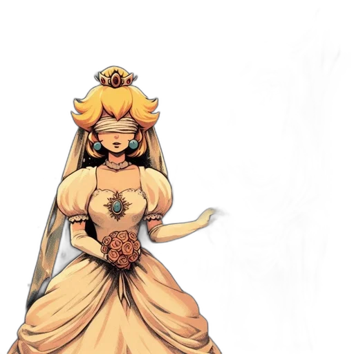 dress, crown, concept art, fantasy art transparent PNG cut-out