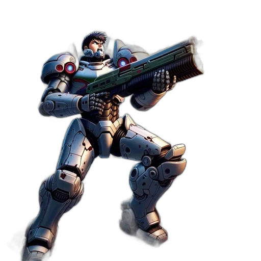 weapon, robot, sword, staff transparent PNG cut-out