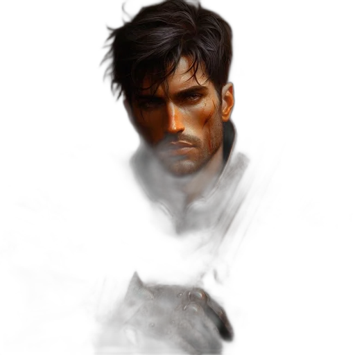 face, concept art, photorealistic, fantasy art transparent PNG cut-out