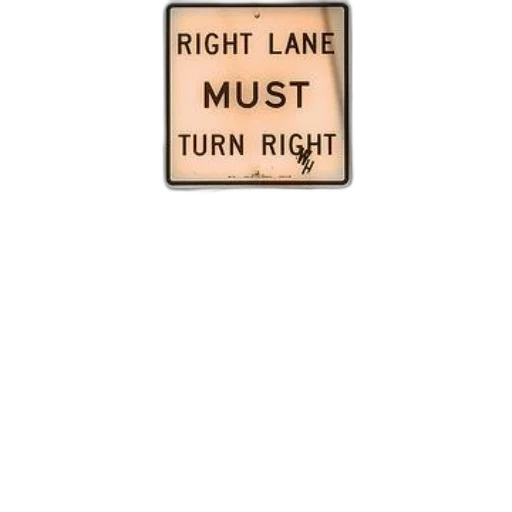 sign, busy, street, reads transparent PNG cut-out