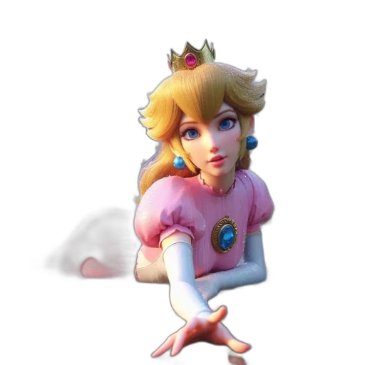 crown, dress, staff, face transparent PNG cut-out