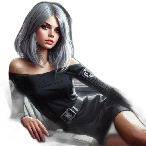 dress, jacket, face, jewelry transparent PNG cut-out