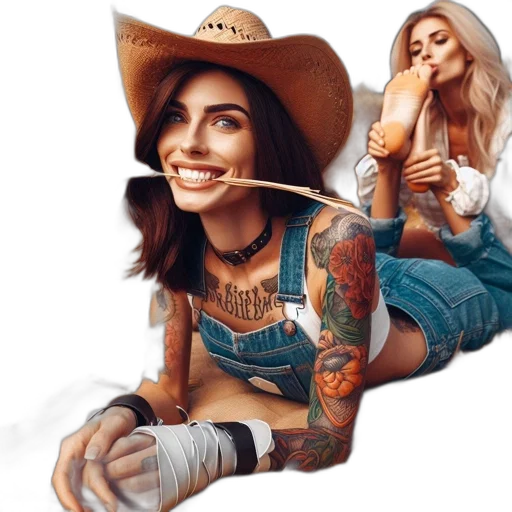 hat, jewelry, weapon, photorealistic transparent PNG cut-out