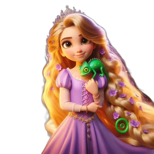 dress, crown, 3d render, concept art transparent PNG cut-out