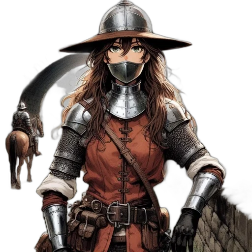 sword, weapon, hat, staff transparent PNG cut-out
