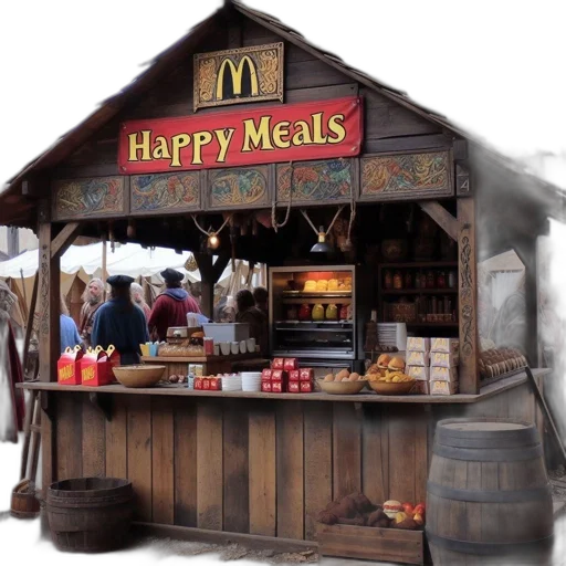 food, photorealistic, concept art, 3d render transparent PNG cut-out