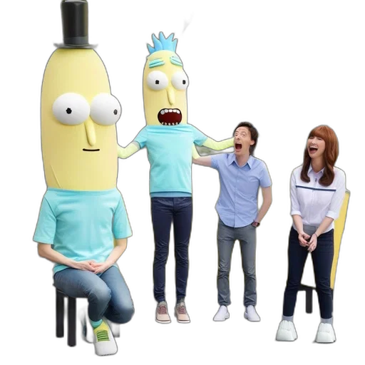 bottle, staff, food, 3d render transparent PNG cut-out