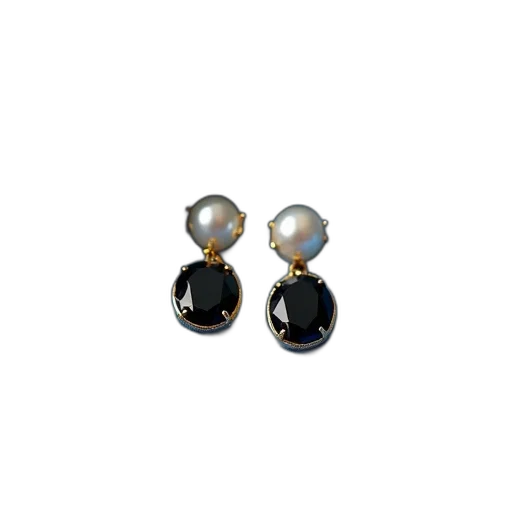 jewelry, 3d render, pair, earrings transparent PNG cut-out