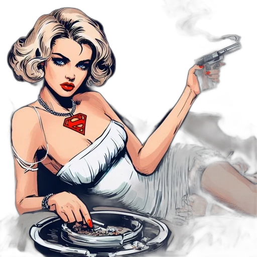 dress, comic book art, cartoon, concept art transparent PNG cut-out