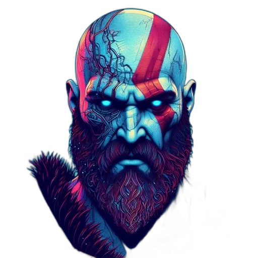 face, mask, creature, fantasy art transparent PNG cut-out
