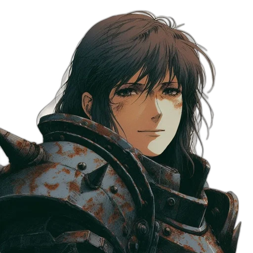 face, sword, weapon, fantasy art transparent PNG cut-out