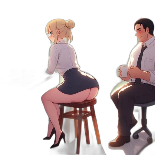 dress, furniture, staff, robot transparent PNG cut-out