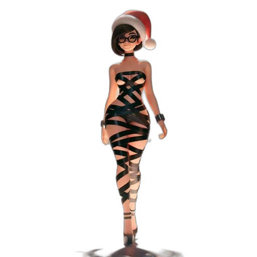 dress, 3d render, concept art, pixel art transparent PNG cut-out