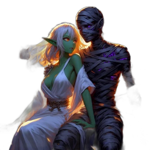 mask, concept art, comic book art, fantasy art transparent PNG cut-out