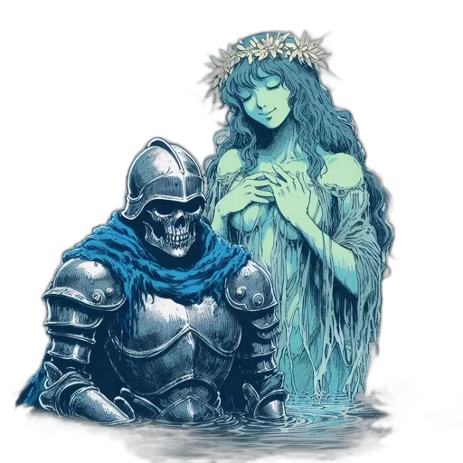 fantasy art, concept art, comic book art, watercolor transparent PNG cut-out