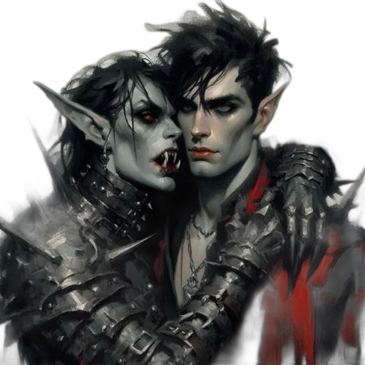 fantasy art, concept art, comic book art, photorealistic transparent PNG cut-out