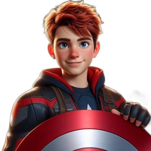 face, comic book art, 3d render, concept art transparent PNG cut-out