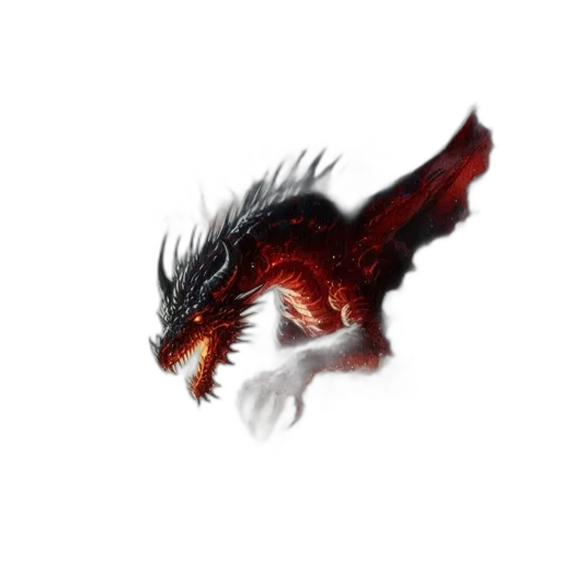 dragon, creature, animal, hair transparent PNG cut-out
