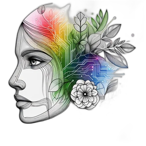 crown, flower, mask, face transparent PNG cut-out