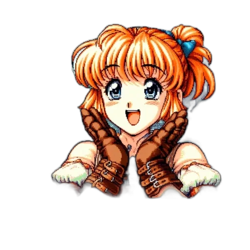 jacket, weapon, staff, anime transparent PNG cut-out
