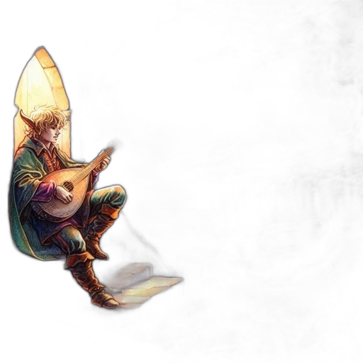 sword, dragon, staff, hat transparent PNG cut-out
